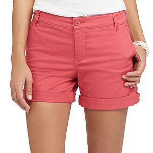 Women's Chaps Cuffed Twill Shorts