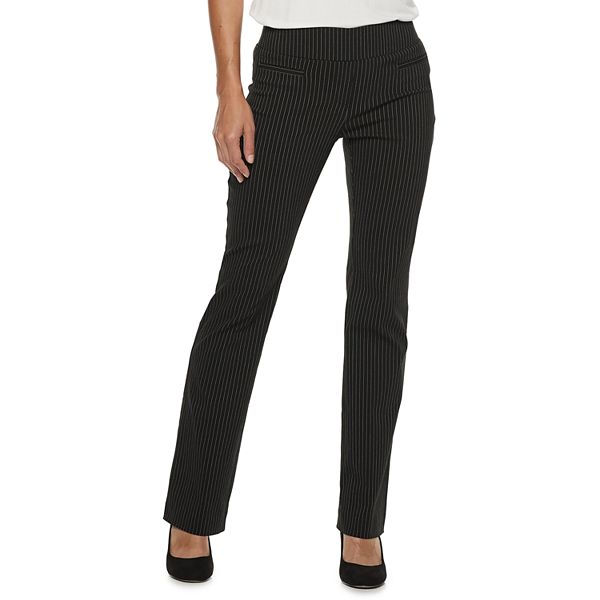 Petite Apt. 9® Brynn Pull-On Straight-Leg Dress Pants