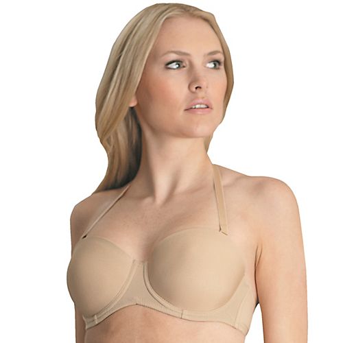 Womens Strapless Bra Invisible Push Up Bras Plunge Underwired
