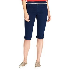 Women's Chaps Cuffed Twill Capris