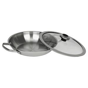 Revere Copper Confidence Core Stainless Steel Braising Pan with Lid