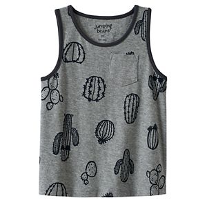 Toddler Boy Jumping Beans® Patterned Slubbed Pocket Tank Top