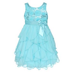 Girls 7-16 & Plus Size American Princess Sequin Bodice & Corkscrew Skirt Dress