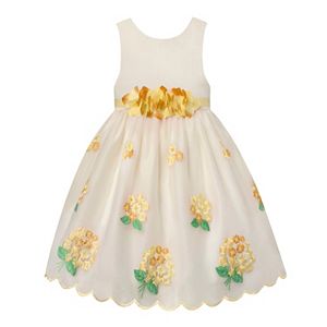 Girls 7-16 American Princess Flower Waist & Embroidered Skirt Dress