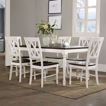 Crosley Furniture Shelby Dining Table, Chair & Leaf 7 pc Set