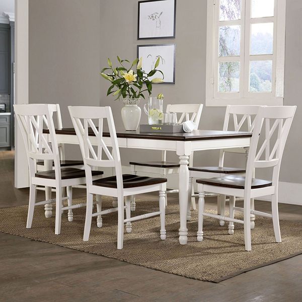 Crosley Furniture Shelby Dining Table, 7 Piece Dining Table Set With Leaf