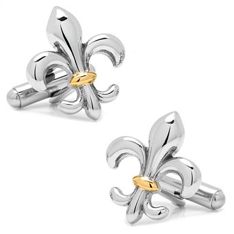 Men's Cuff Links, Inc. Fleur-De-Lis Cuff Links