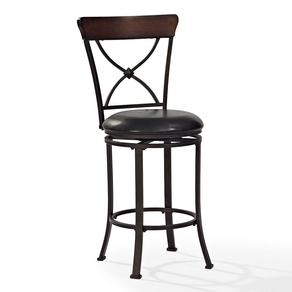 Crosley Furniture Pruitt Swivel Counter Stool