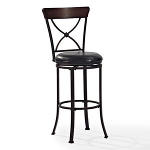 Crosley Furniture Pruitt Swivel Bar Stool