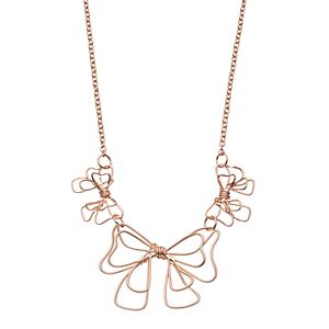 Mudd® Wire Bow Necklace