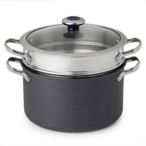 Revere Clean Pan 6.5-qt. Hard-Anodized Aluminum Nonstick Stockpot with Lid & Pasta Insert
