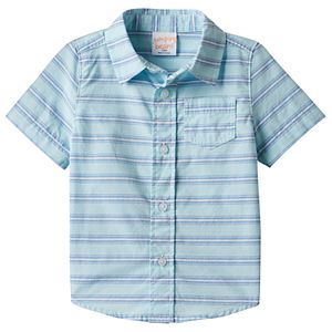 Baby Boy Jumping Beans® Striped Button-Front Shirt