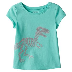 Toddler Girl Jumping Beans® T-Rex Glitter Graphic Tee