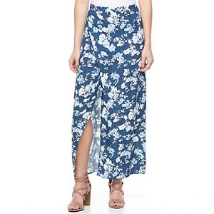 Women's Studio 253 Print Faux-Wrap Skirt
