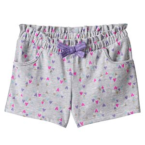 Toddler Girl Jumping Beans® Patterned Paper Bag Waist Shorts