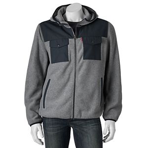 Men's Levi's® Fleece Mixed Media Hooded Jacket