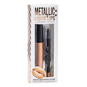 Academy of Colour 2-pc. Metallic Liquid Lips