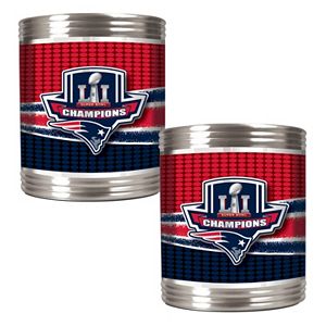 New England Patriots Super Bowl LI Champions Can Holder Set