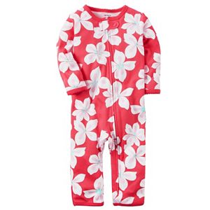 Baby Girl Carter's Print One-Piece Pajamas
