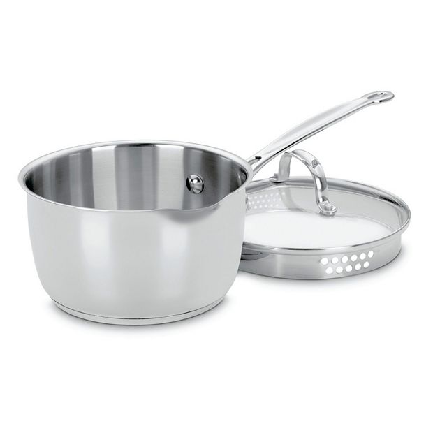 220ml Stainless Steel Small Sauce Pot with Dual Pour Spout – R & B Import
