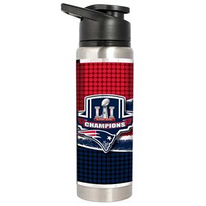 New England Patriots Super Bowl LI Champions Stainless Steel Water Bottle