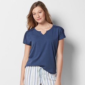 Women's SONOMA Goods for Life™ Pajamas: Notch Neck Tee