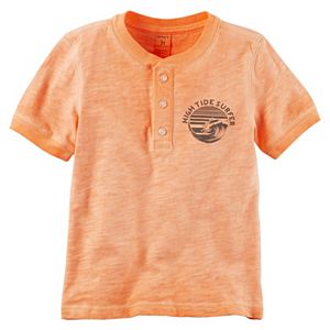 Boys 4-8 Carter's Chest Graphic Henley Tee