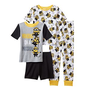Boys 4-12 Despicable Me 3 Minion Mission 4-Piece Pajama Set