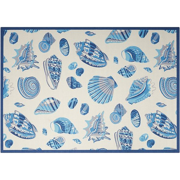 Waverly Sun N' Shade Low Tide Shell Indoor Outdoor Rug