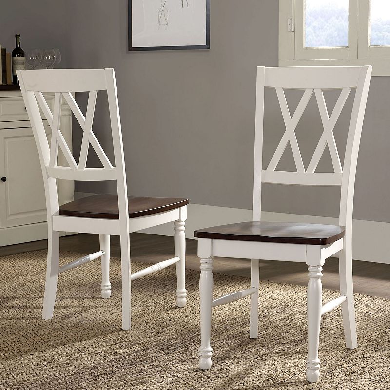 Set of 2 Shelby Dining Chair White - Crosley