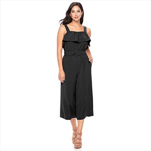 Women's Apt. 9® Textured Flounce Jumpsuit