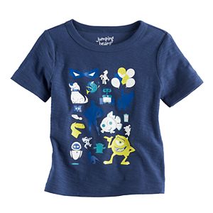 Disney / Pixar Mike Wazowski, Wall-E & Nemo Baby Boy Characters Slubbed Graphic Tee