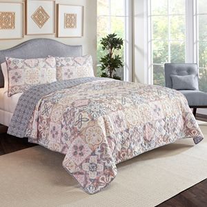 Marble Hill 3-piece Torrey Reversible Quilt Set