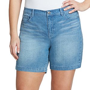 Plus Size Gloria Vanderbilt Danica Bermuda Jean Shorts