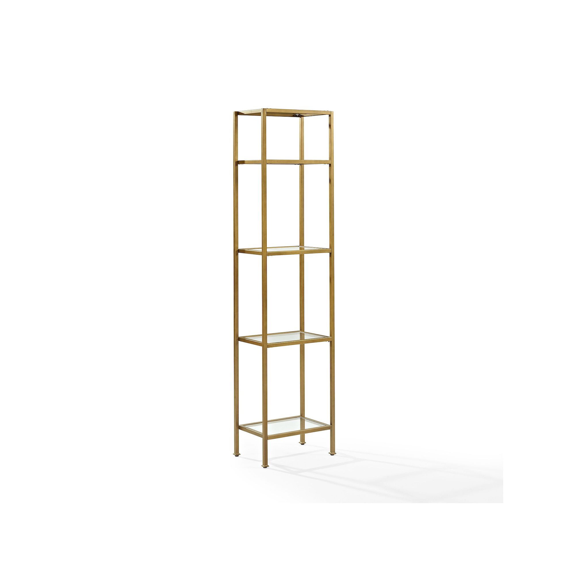 Crosley Aimee Gold Finish Bookshelf