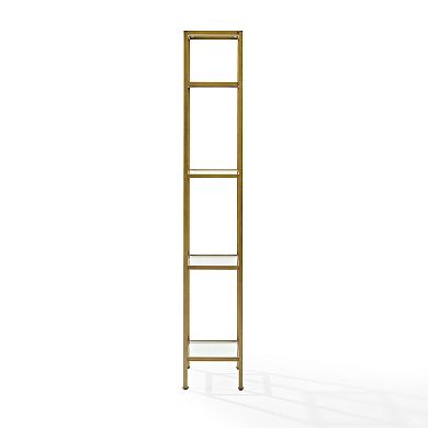Crosley Aimee Gold Finish Bookshelf