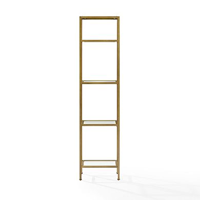 Crosley Aimee Gold Finish Bookshelf