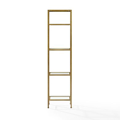 Crosley Furniture Aimee Gold Finish Bookshelf 