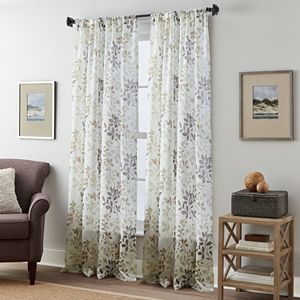 Fall Foliage Crushed Voile Curtain