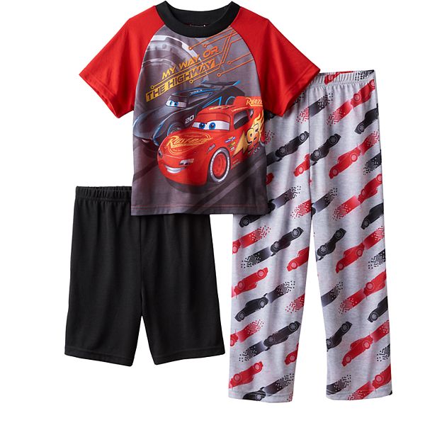 NWT Boys Disney Pixar CARS  3 Pc Sleepwear Set Pajama Set 4T 