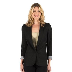 Women's Larry Levine Linen Blend Blazer