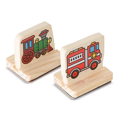 Melissa & Doug My First Wooden Stamp Vehicles Set