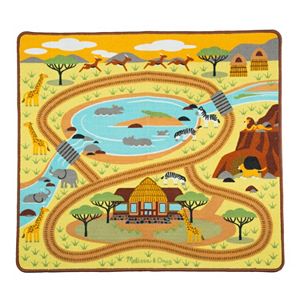 Melissa & Doug Round the Savanna Safari Rug