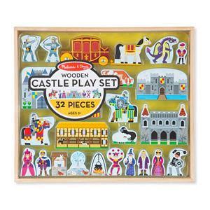 Melissa & Doug 32-pc. Wooden Castle Play Set