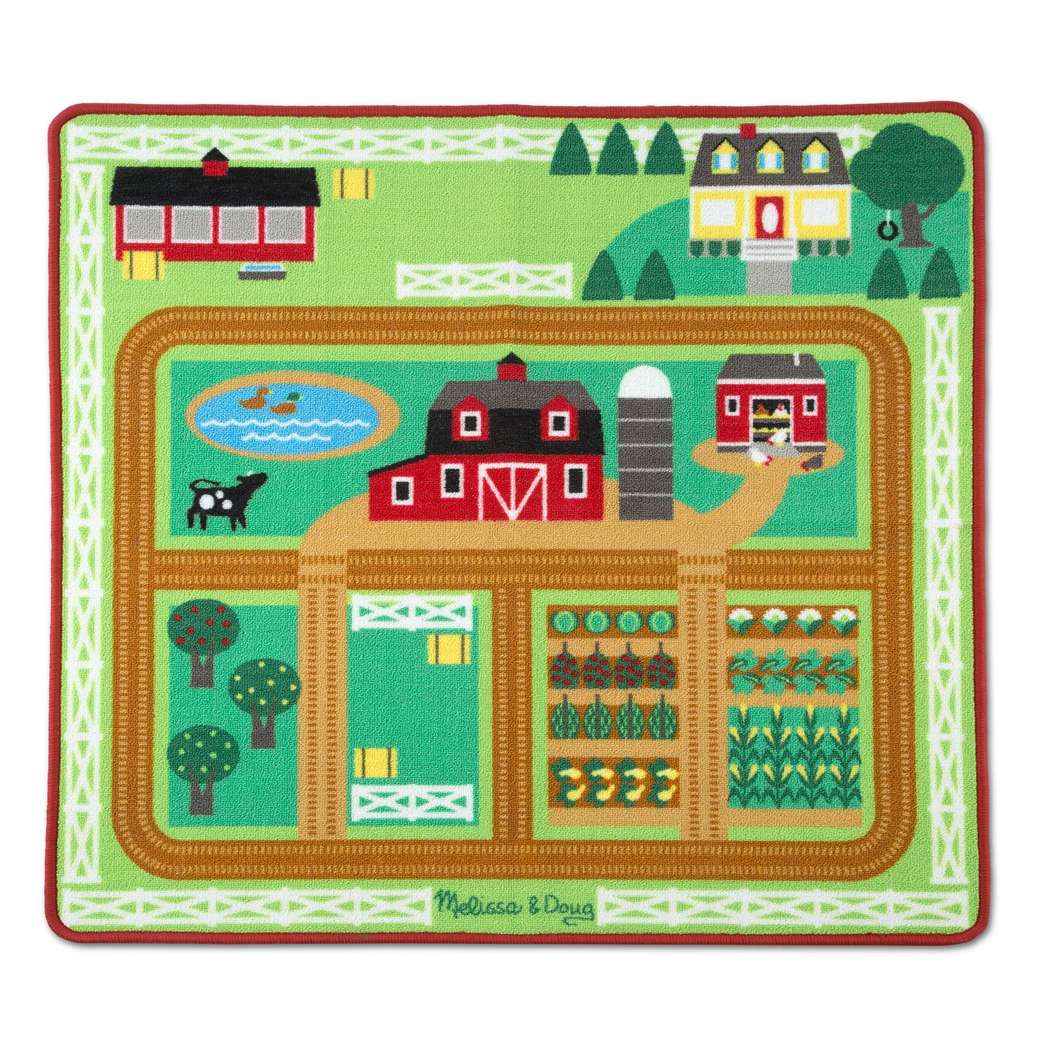 melissa and doug train rug