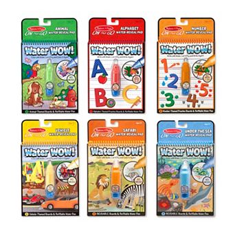 Melissa & Doug Water Wow! 6 pk Water Reveal Pad Bundle