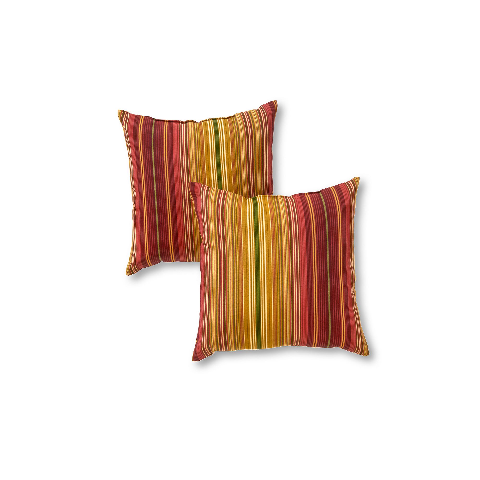 Greendale Home Fashions 2-pack Outdoor Throw Pillow, Kinnabari Stripe