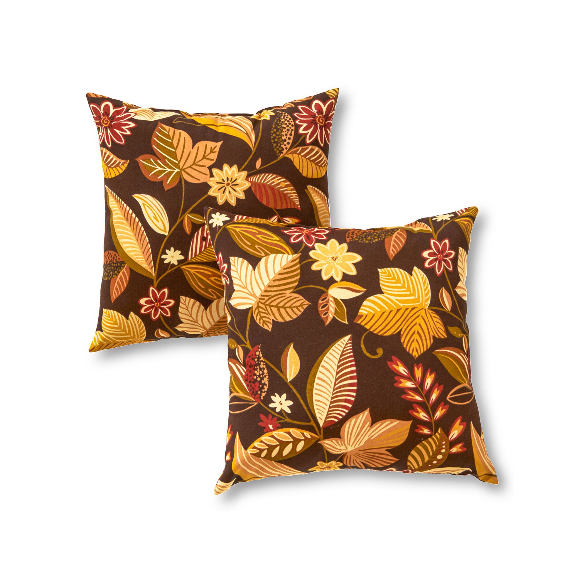 Greendale Home Fashions 2-pack Outdoor Throw Pillow, Timberland Floral