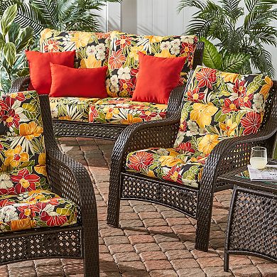 Greendale Home Fashions Outdoor High Back Chair Cushion