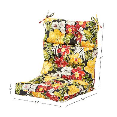 Greendale Home Fashions Outdoor High Back Chair Cushion